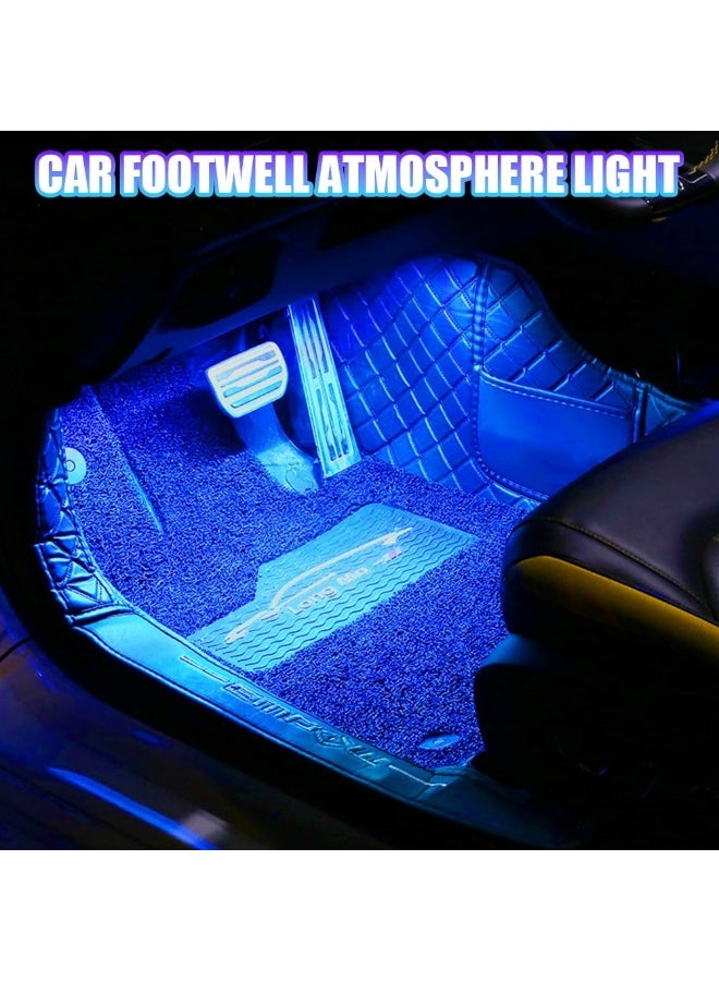 OSHIMA Car Interior LED, USB Powered Ambient Footwell Lights Car Interior Lighting Cars Accessories Waterproof LED Strip, LED Strip Ambient Lighting Footwell Lighting(Dark Blue) - Image 4